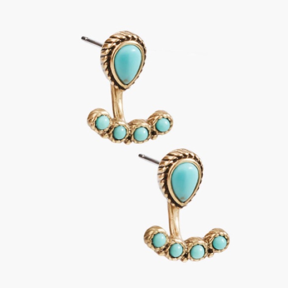 Lucky Brand Turquoise Ear Jacket